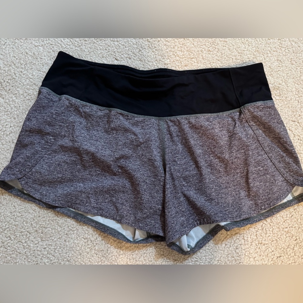 Lululemon Black and Gray Athletic Shorts